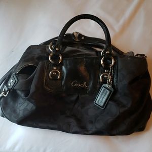 Black original coach shoulder/hand bag